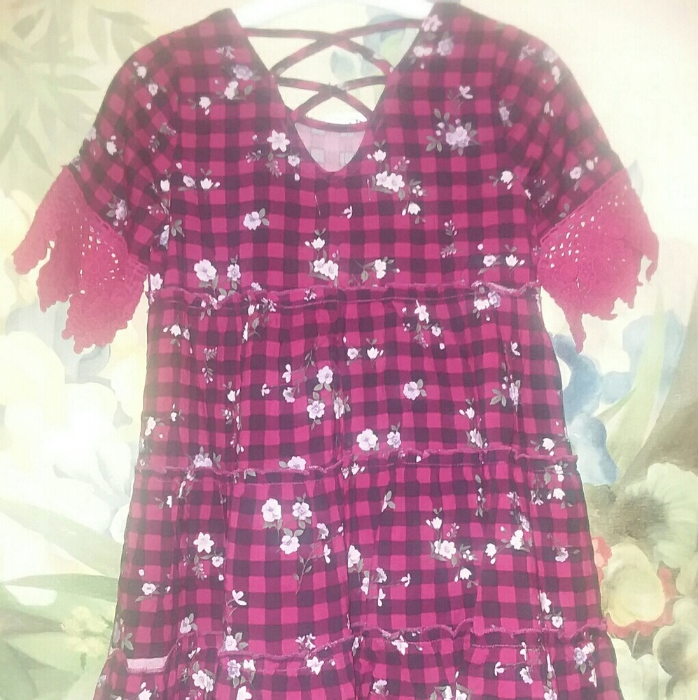 Ten Sixty Sherman Gingham Dress Sz Large